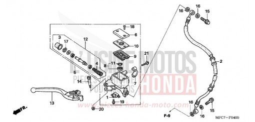 FR. BRAKE MASTER CYLINDER FMX6506 de 2006